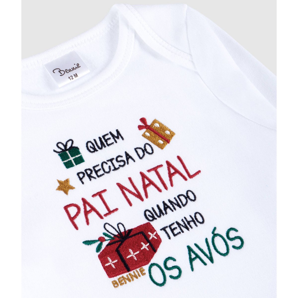 Christmas Grandparents Baby Bodysuit