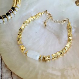 Wilde maansteen armband