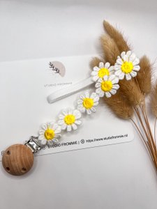 Teat cord daisy yellow