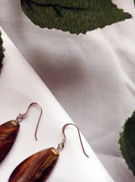 Boucles d'oreilles en argent sterling Tiger Eye, Tiger Eye Teardrops, Tiger Eye Drop Boucles d'oreilles, Boucles d'oreilles en pierres précieuses | par nlanlaVictory