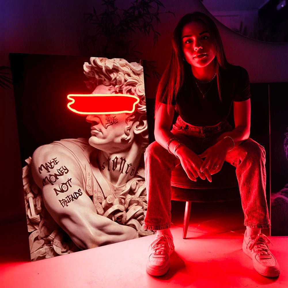 Cesare Tattoo Money | Arte de pared LED