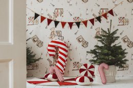 “Merry Christmas” velvet Garland, holiday home decor
