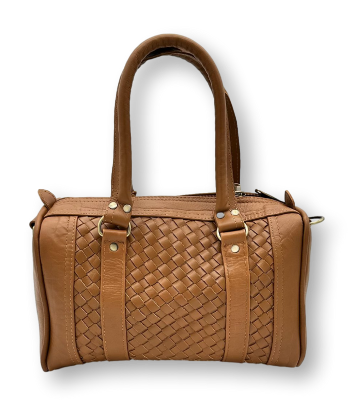 Rex Bag Beige - Håndlavet læderpose
