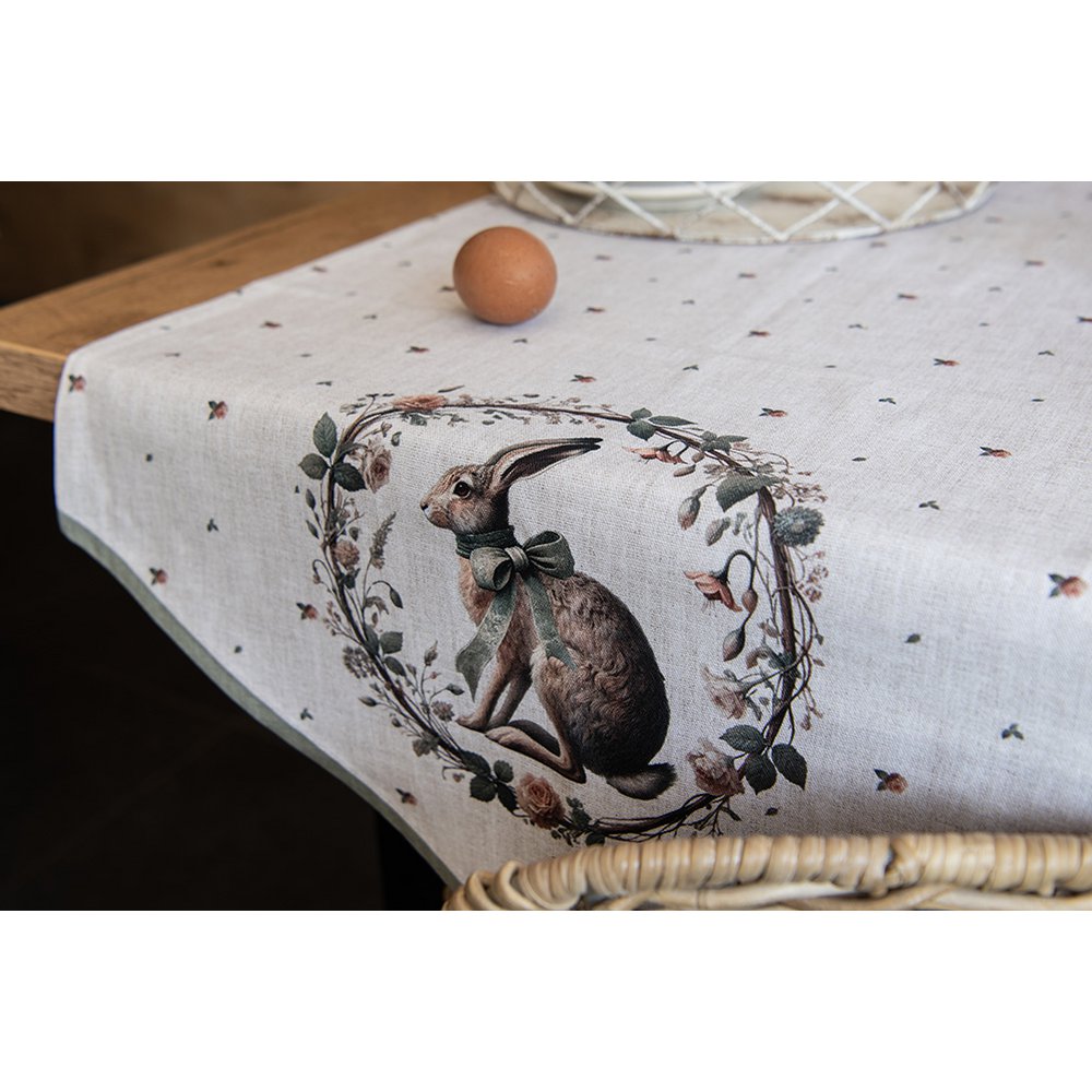 Brotkorb 35x35x8 cm Beige Baumwolle