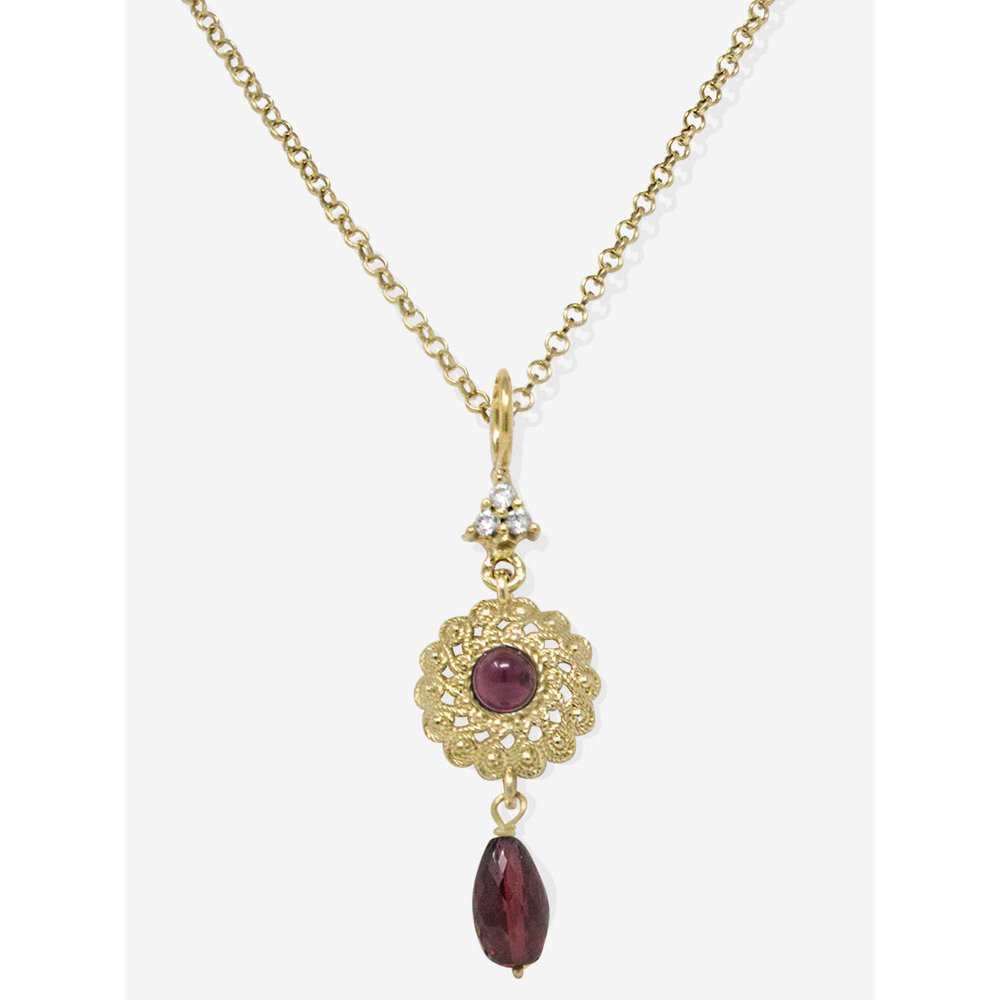 Filigrana ketting met granaat