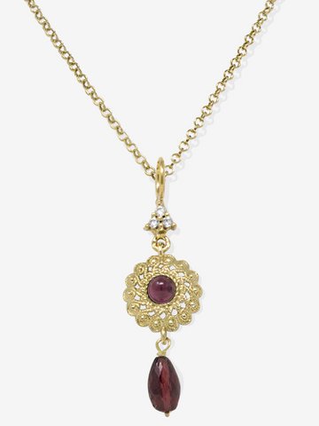 Filigrana Necklace With Garnet