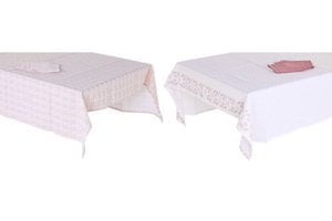 TABLECLOTH SET 5 COTTON 150X150X0,5 180GSM 2 ASSORTED. PC204236