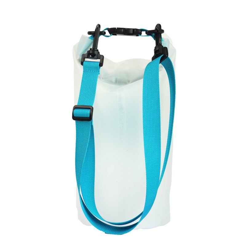 ASCIUGAMANO DA GO Borsa Roll N Go Dry 5L | Borsa da surf per piscina da spiaggia trasparente impermeabile | Blu