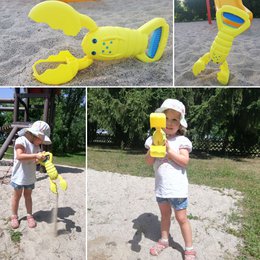 Sand Snapper, gul sandgriber i krabbedesign