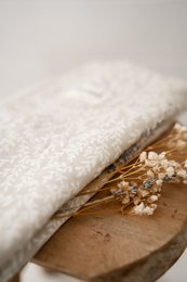 Muslin cloth, nursing cloth 120x120cm fine branches cream