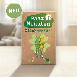 A card game with a quirky, playful design featuring a cartoon fox character. The game is described as "Few minutes - good mood", suggesting it is a quick, enjoyable game.
