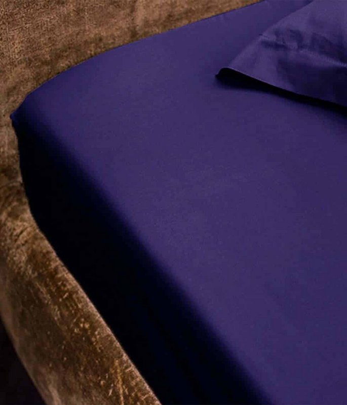 Satinlaken mit Gummi Solid Indigo