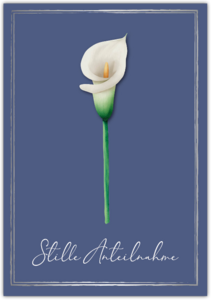 Trauerkarte Anteilnahme "Stille Anteilnahme"