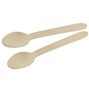 Set van 30 composteerbare houten theelepels voor de picknick Fackelmann Move