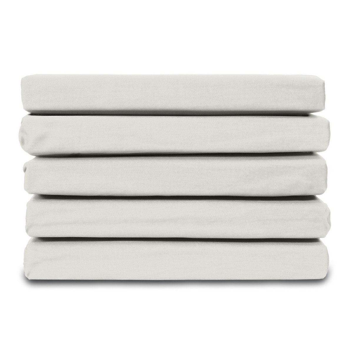 Lenzuolo con angoli in raso di cotone 100% - Naturale