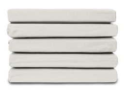 Spannbettlaken aus 100 % Baumwollsatin – Natur