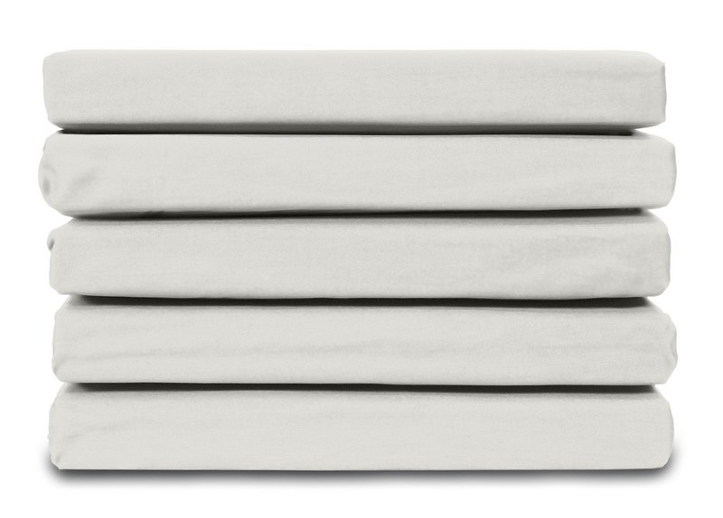 Spannbettlaken aus 100 % Baumwollsatin – Natur