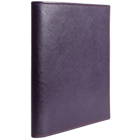 Saffiano Passport Sleeve Bordeaux