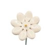 Daisy flower ceramic mini White 2.5 cm