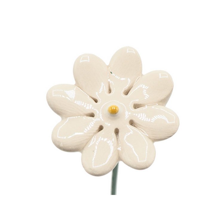 Stokrotka ceramiczna mini biała 2,5 cm