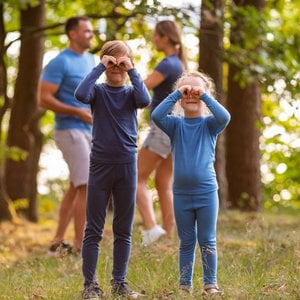 Kids' Merino 160 Long Sleeve Set Light Blue