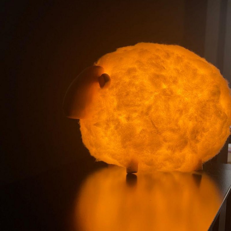 Soft Cotton Sheep Night Light