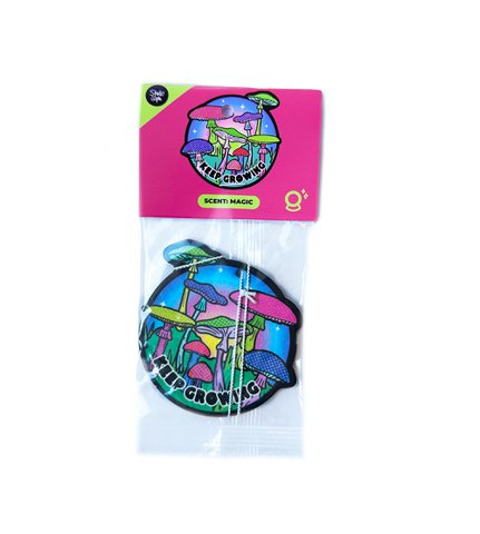 Keep Growing Mushrooms Car Air Freshener
