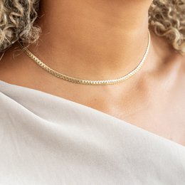Collier basique chaîne grasse