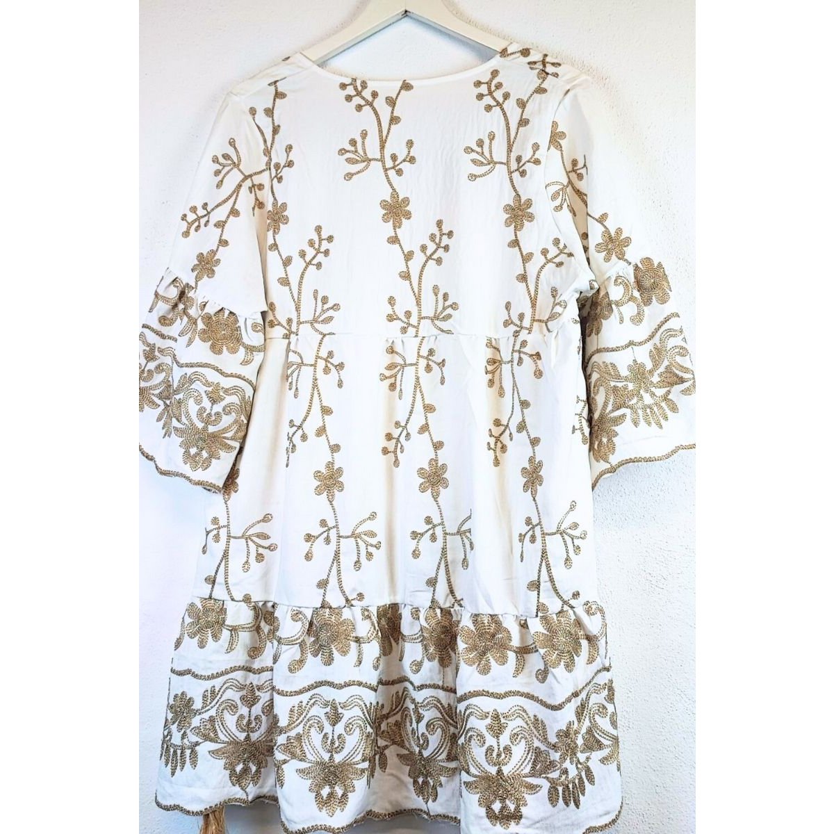 Witte gala -jurk