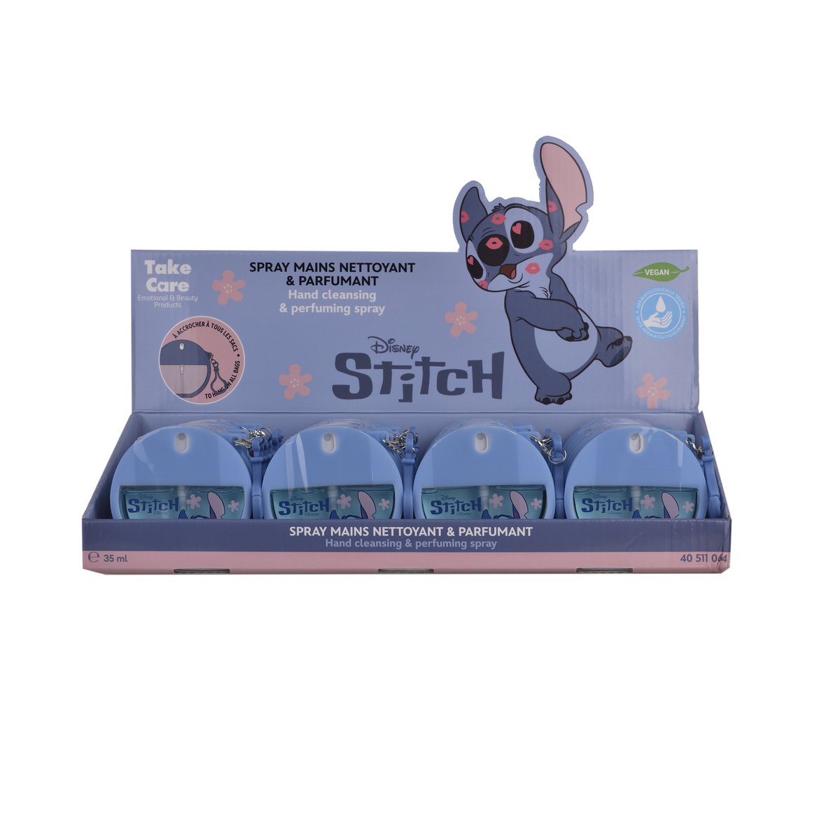 Stitch Hand Cleaner Spray with Keychain – 35 ml