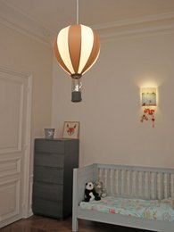 CHILDREN'S HANGING LAMP GRAY BALLOON