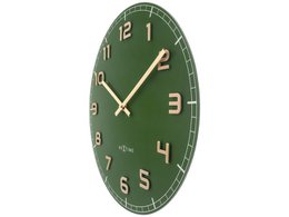 Zegar ścienny NeXtime Classy Medium 40 cm zielony
