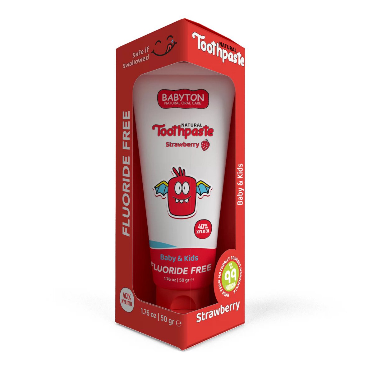 Babyton Natural toothpaste with strawberry taste 50g