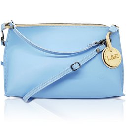 A large, lightweight shoulder bag made of vegetarian leather in a variety of neutral and vibrant colors. The bag features a spacious main compartment, multiple pockets, and a detachable strap for versatile carrying options.