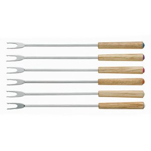 Kela Kitchen - Modessa Fondue fork set of 6 pieces - Brown