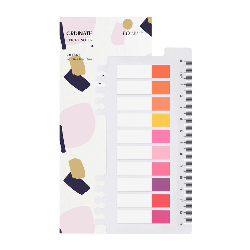 Cherry | Ordinate Sticky Notes | Sticky notes | Adhesive strips | Sticky markers | school accessories | Bookmark | aesthetic stationery | small index tabs | sticky notes