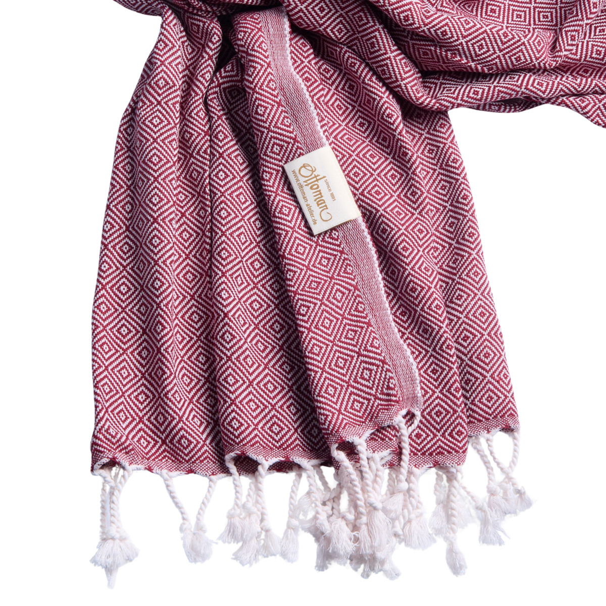 Hammam towel diamond / Bordeaux