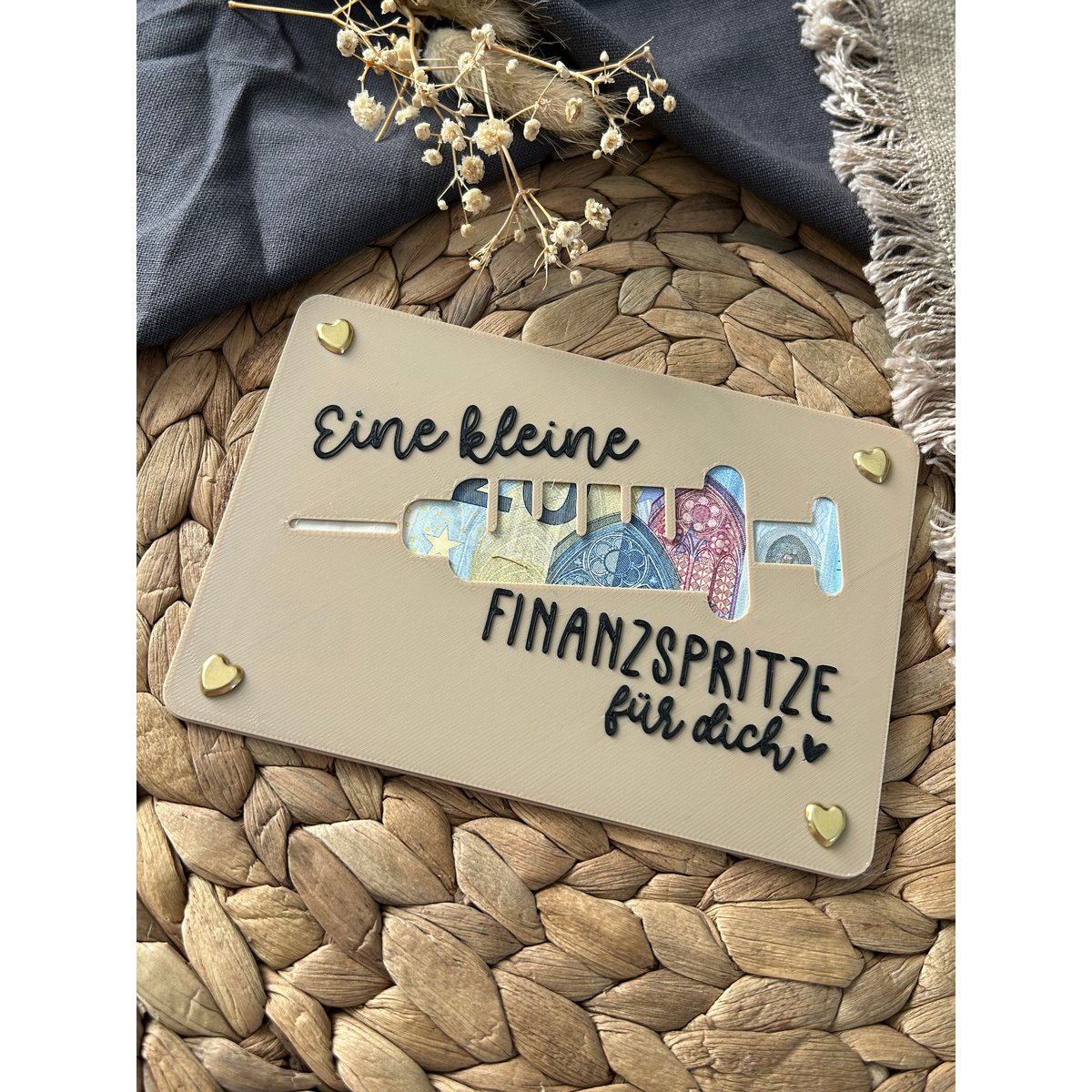 Money gift card - creative packaging for money gifts - financial injection, thank you & gift idea Thank you financial injection
