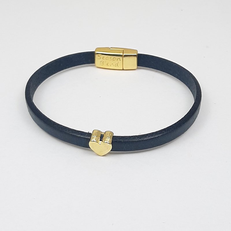 Cuore Semplice Spremere placcato oro 24K