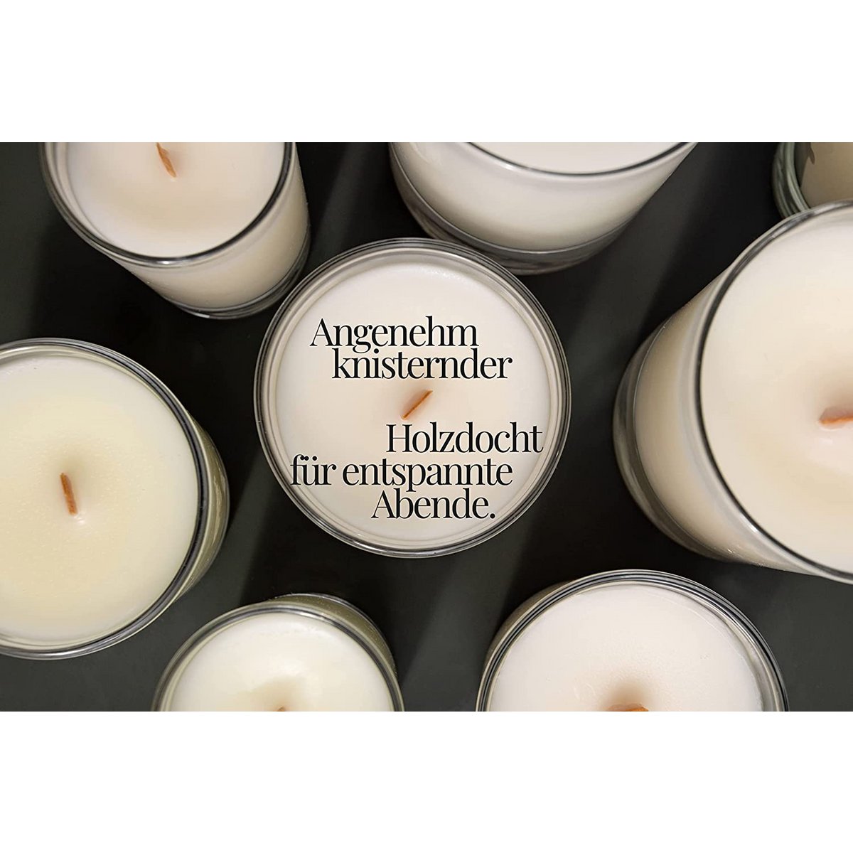 Aromatherapy scented candle 200g – 5 scent variations, natural wax, 40h