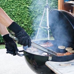Grillhandsker af høj kvalitet - ekstremt varmebestandige lavet af aramidfibre