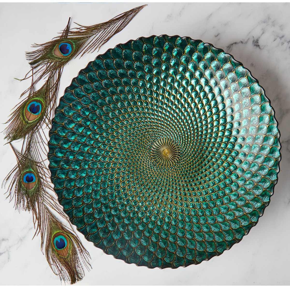 Peacock skål
