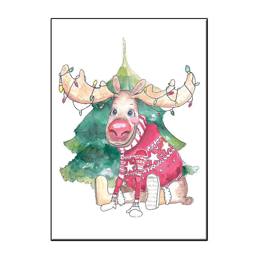 TARJETA DE NAVIDAD A6 ALCE - JOYIN