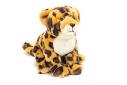 Luipaard zittend 27 cm - knuffel - knuffel