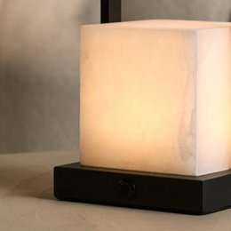 Nola Alabaster Rechargeable Table Lamp