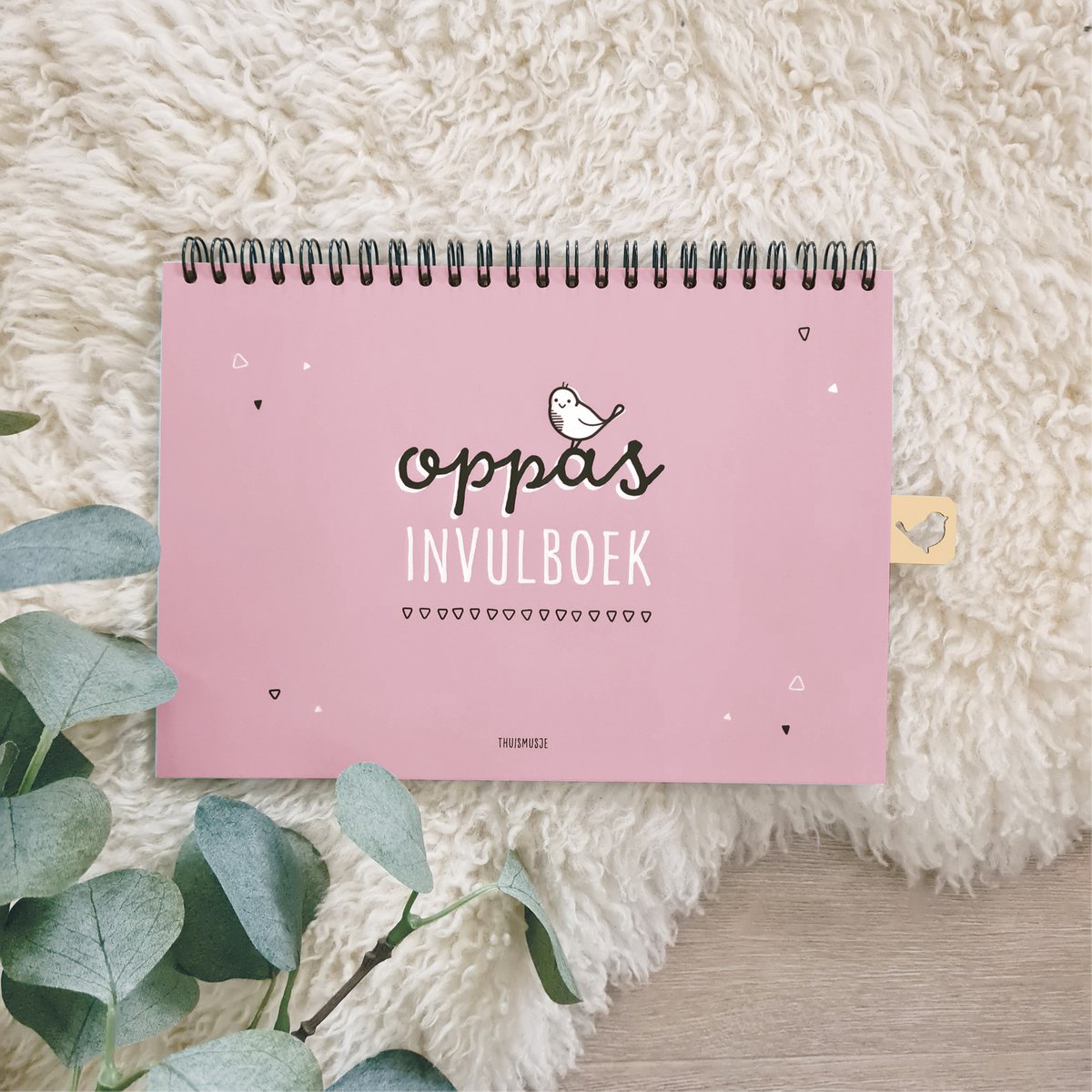 Oppasboekje | roze |  invulboek A5
