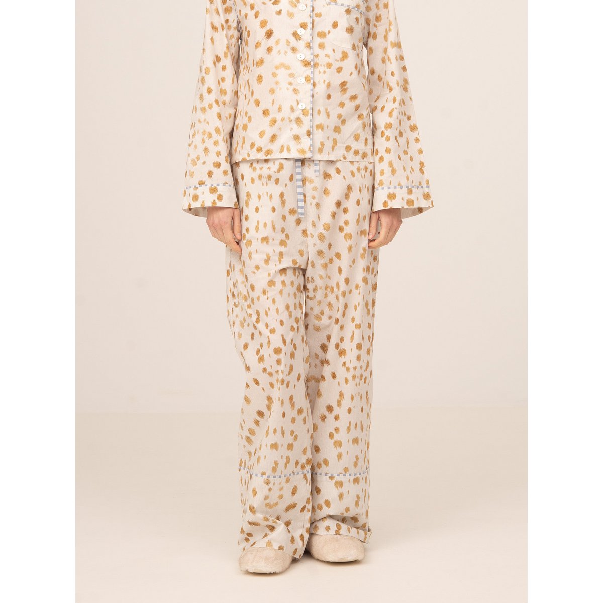 Pantalon de pyjama blanc à imprimé cerf Bambi
