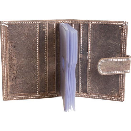Chanthohoder impara il supporto per carta di credito RFID in pelle anti -skim con zip vintage