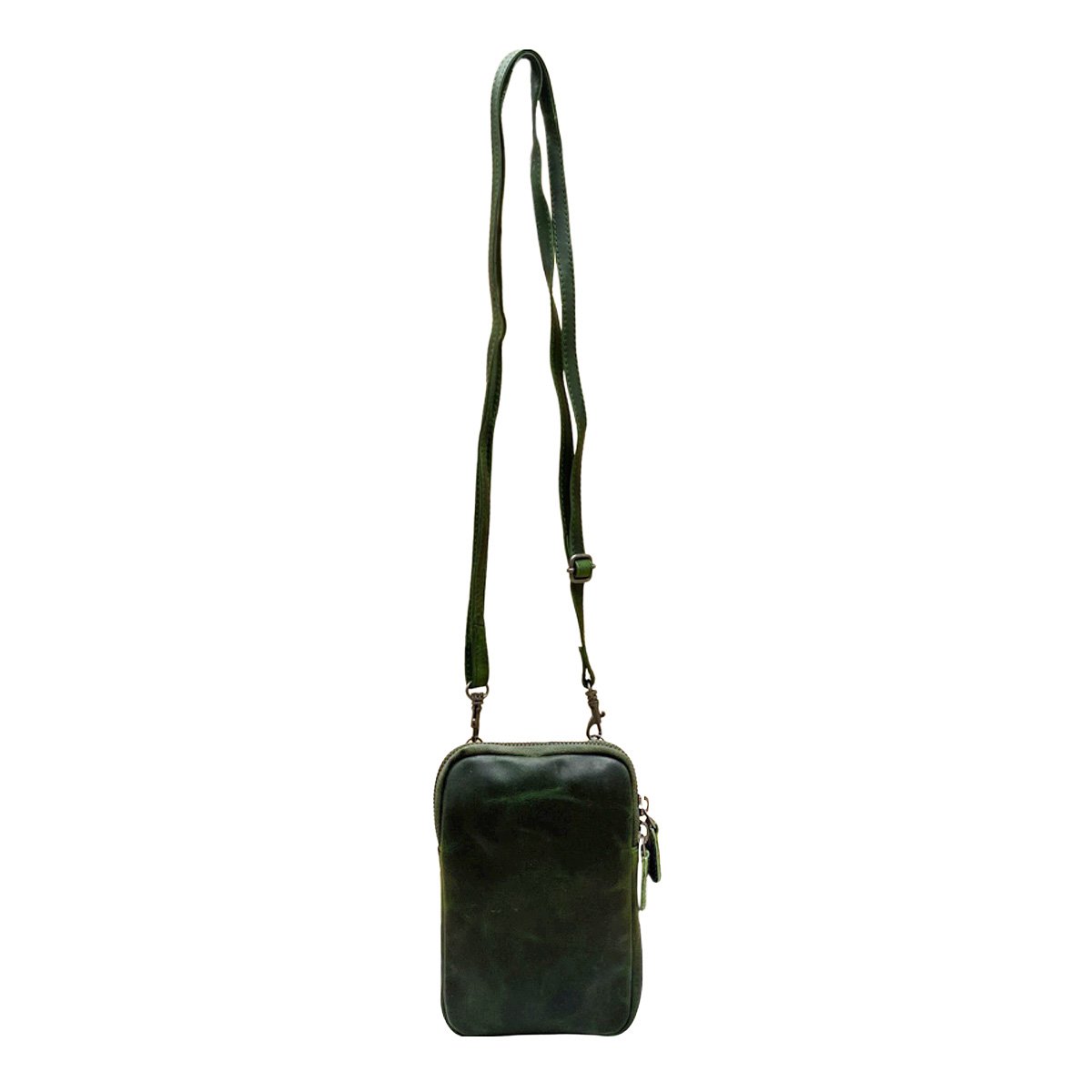 Lederhandytasche für Damen und Herren mit verstellbarem Schultergurt in 5 Farben