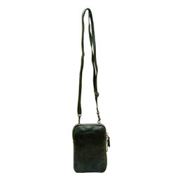 Lederhandytasche für Damen und Herren mit verstellbarem Schultergurt in 5 Farben